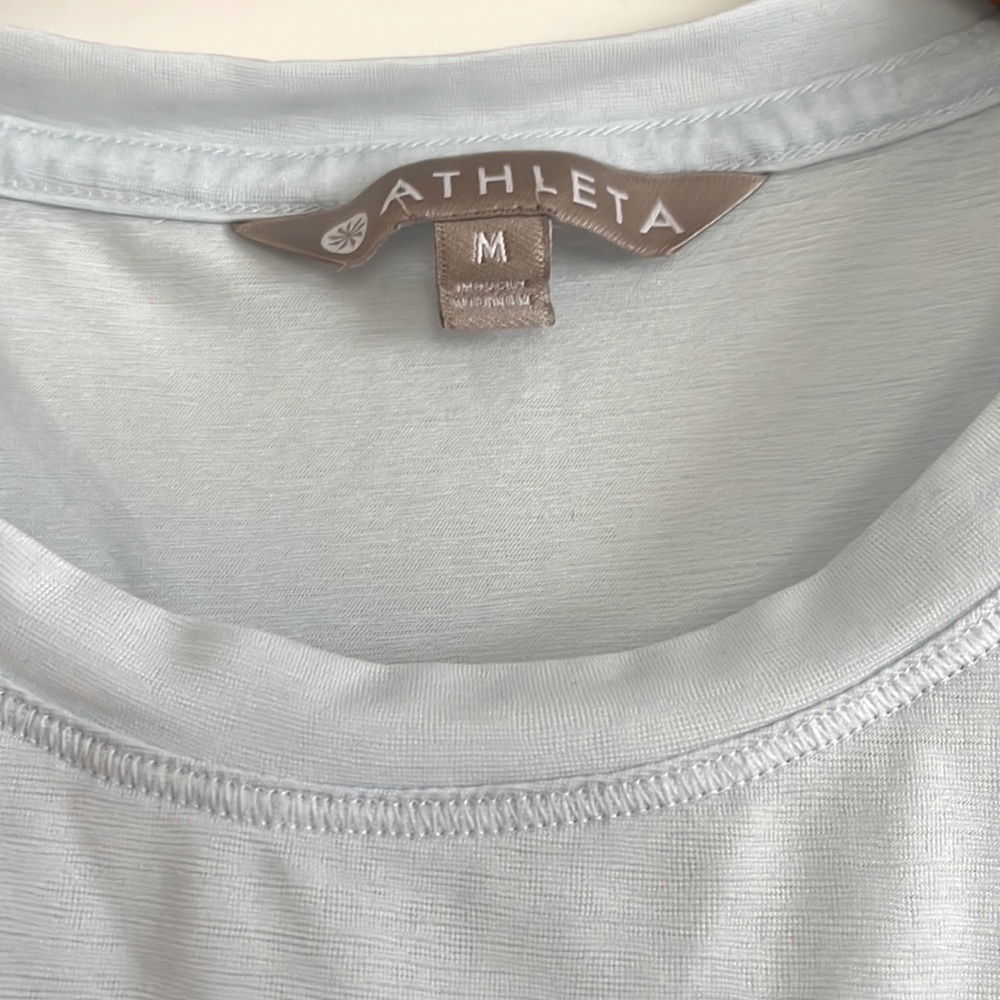Athleta cropped burnout muscle tee, sz. Medium - Picture 2 of 5